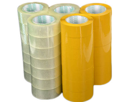 透明膠帶快遞打包裝封箱封口黃色膠帶定制實體工廠
