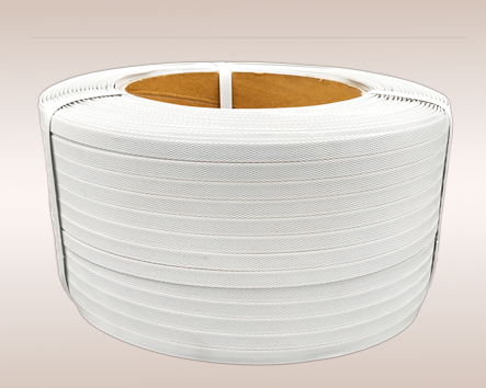 機用打包帶白色手工機用打包帶熱熔自動打包帶塑料捆扎帶生產